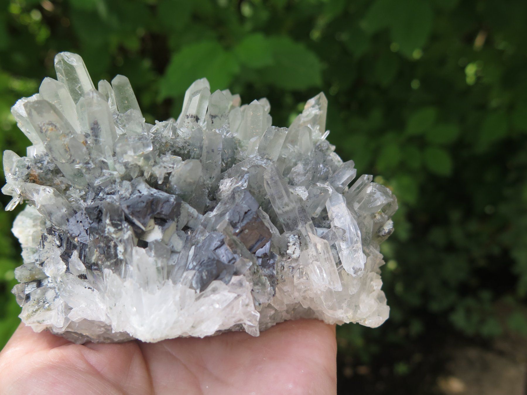Minerali & Pietre curative: Bergkristall mit Galena ca. 578 gr. von Bulgarien – Usato da Schaffhausen venduto da Yamakana51L8736OQ8 6