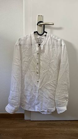 Camicia Lino Uomo OVS Collo alla Coreana  Tg. M