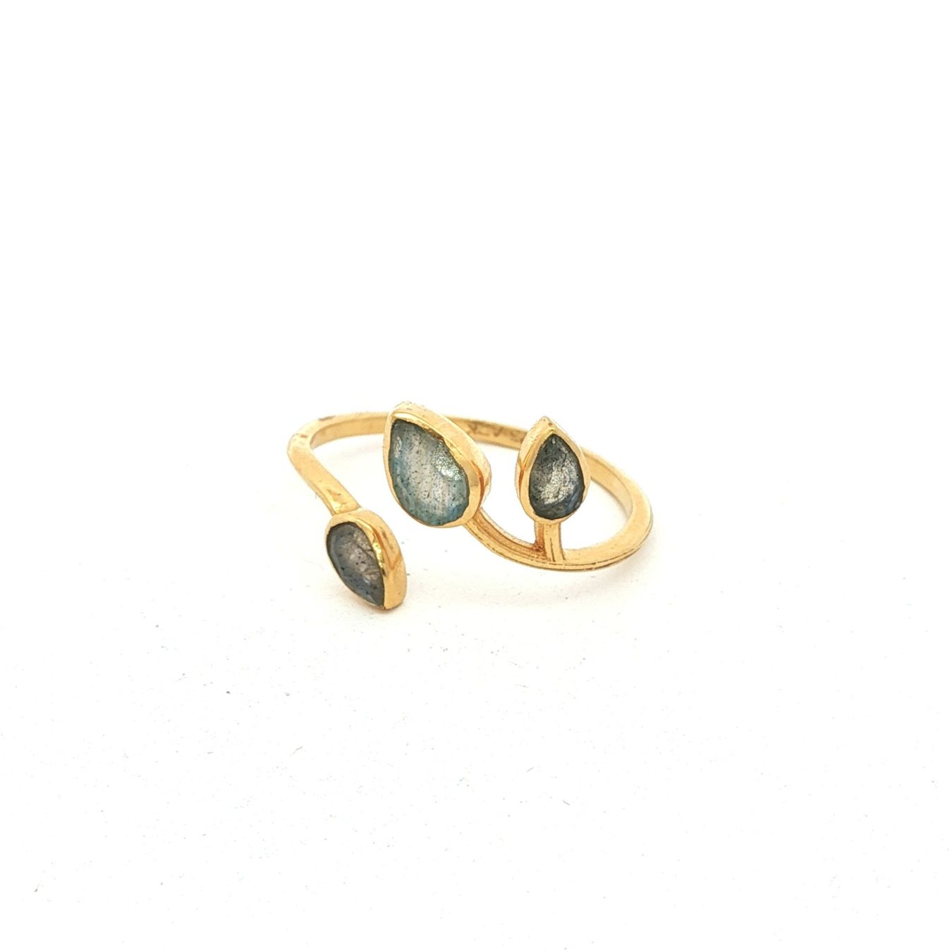 Olga Ribler Anelli: Unikate Silber Ring 925 mit Labradorit Grösse 55 – Nuovo (secondo la descrizione) da Luzern venduto da Schmuckoutlet 8