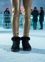 Winterstiefel Boots schwarz Gr 38 Neu