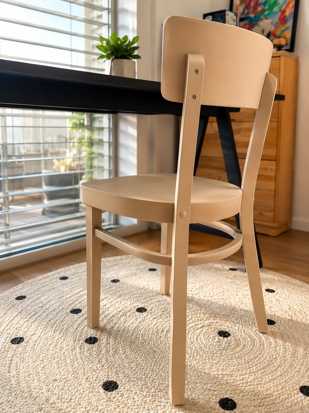 Micasa Schreibtische: schwarzer Schreibtisch mit Stuhl – Gebraucht aus Spreitenbach von flo_6shc 1