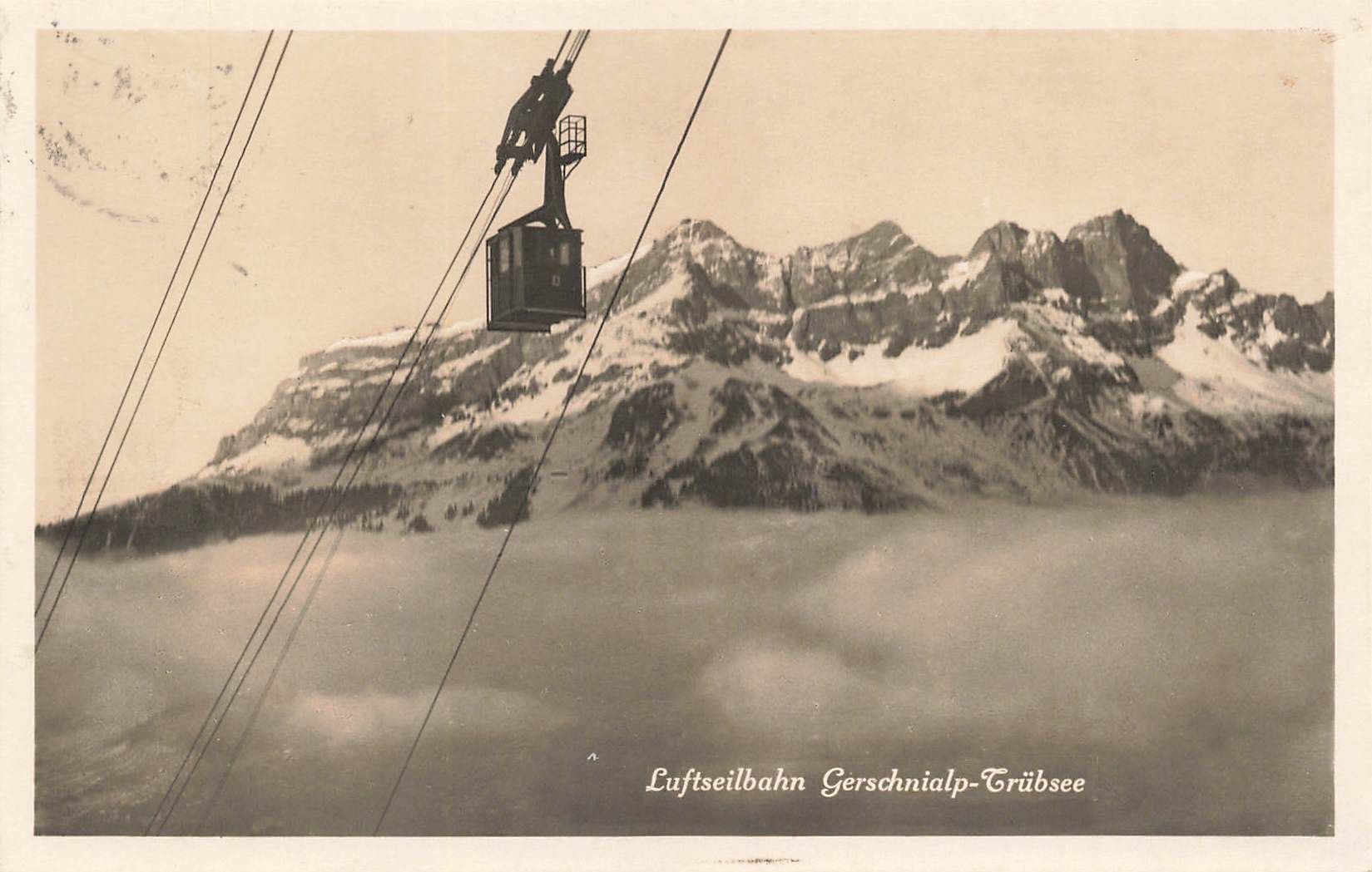 Ansichtskarten: Luftseibahn gerschnialp trubsee Gondelbahn – Gebraucht aus Biasca von Blenio71