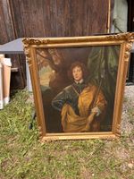 Antikes Bild  Portrait , Signiert (28)