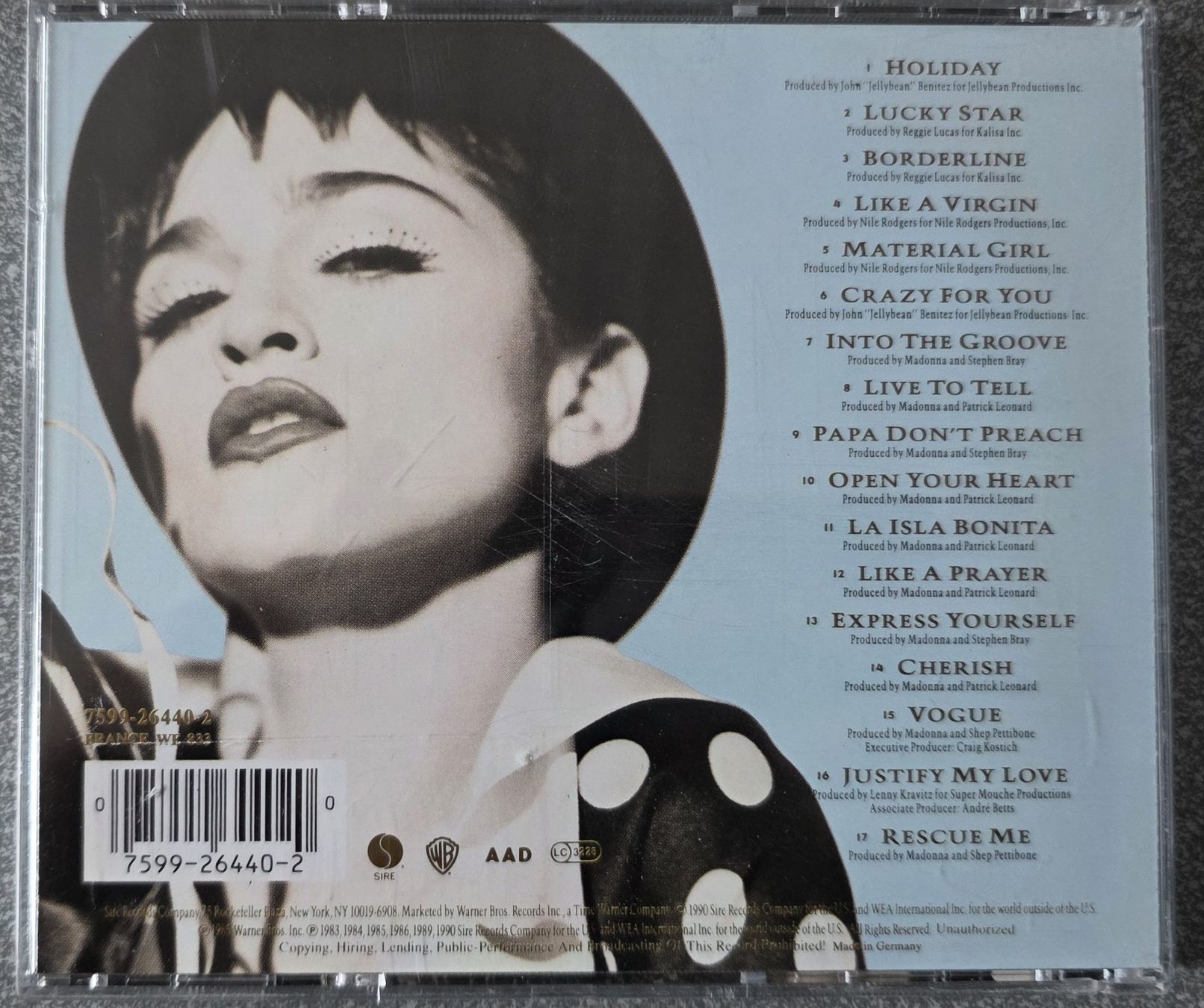 CD: Music CD - Madonna - The Immaculate Collection – Usato da Oetwil am See venduto da fineli2 1