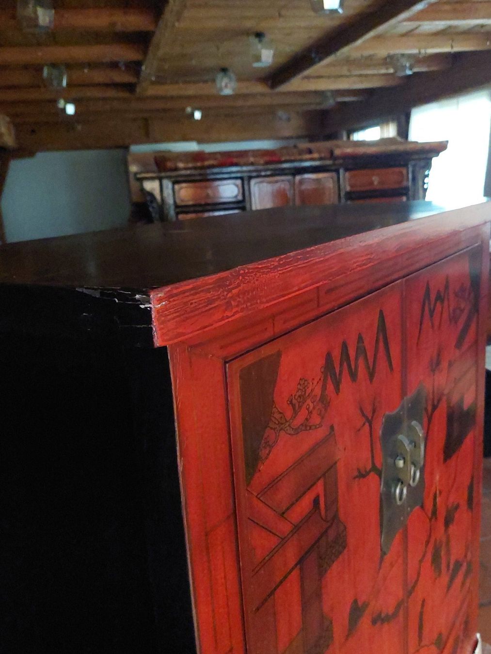 Armadi: Asiatischer Schrank rot – Nuovo (secondo la descrizione) da Cham venduto da mjg1901 5