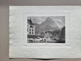 SCHWYZ STAHLSTICH BLATTGRÖSSE CA.34X25CM