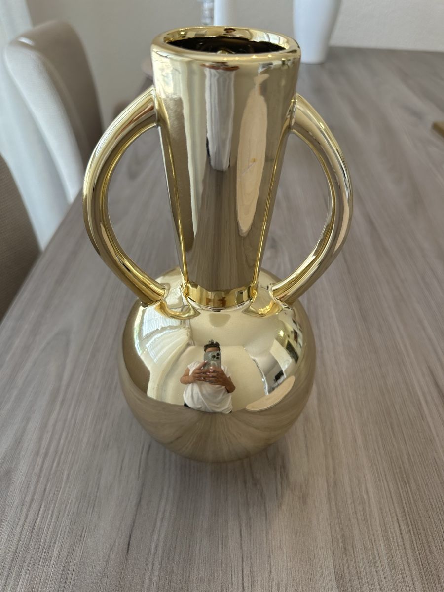 Tutte le decorazioni: Dekoration Vase & Blatt gold – Usato da Münchenbuchsee venduto da IleanaT 4