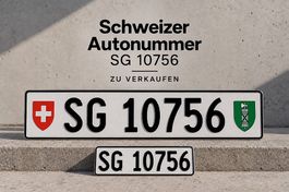 Autokennzeichen SG10756