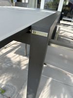 Hunn Gartentisch neuwertig mit 4 ST.Edelstahl Stühle 