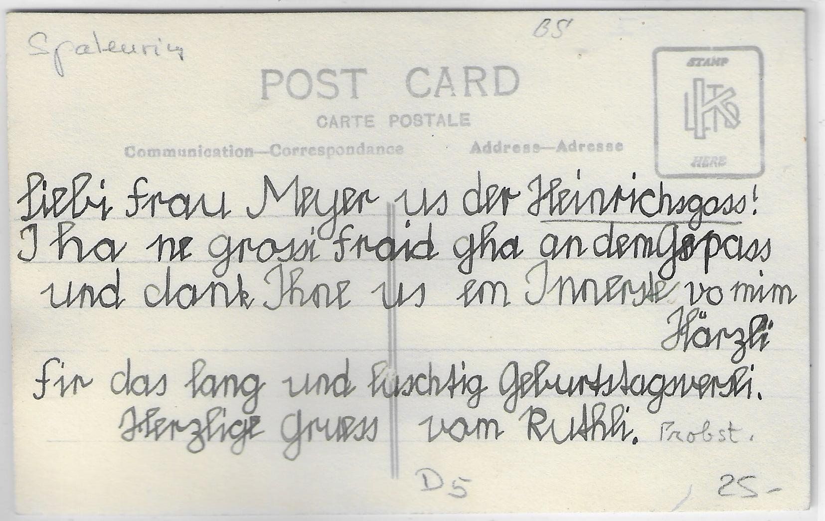 Cartoline postali: Basel - Spalenring - Reihenhäuser – Difettoso da Ettingen venduto da Kartenplanet 1