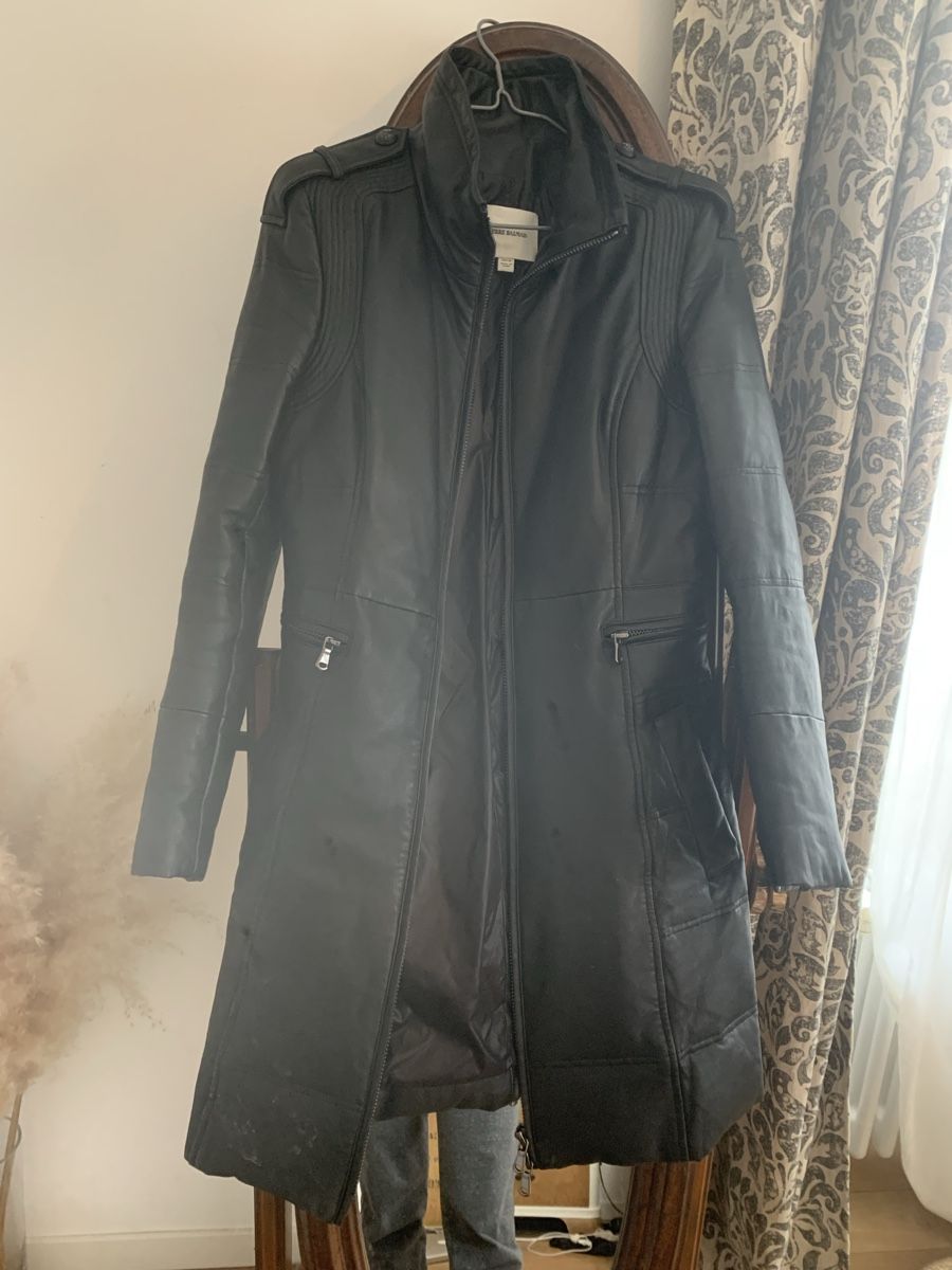 Balmain Cappotti: Manteau en cuir Pierre Balmain – Usato da La Chaux-de-Fonds venduto da pops31 2