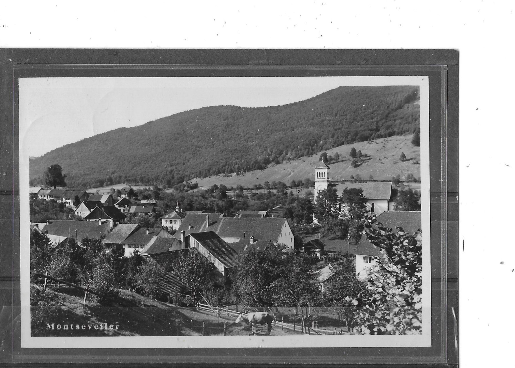 Cartoline postali: JU Montservelier prés Delémont 1944 – Usato da Schocherswil venduto da Wilare