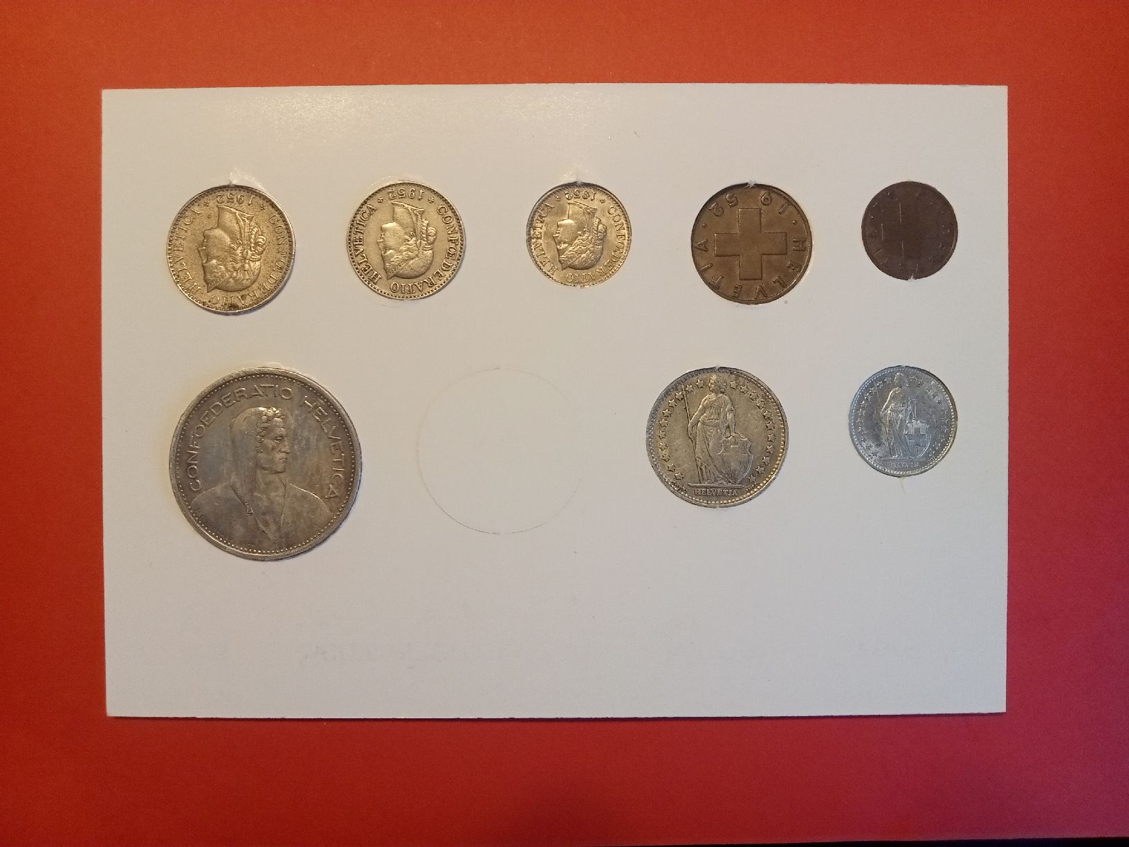 Alle Münzen: Schweizer Münzset 1952 Bern  – Gebraucht aus Alpnach Dorf von ake-7x7v 1