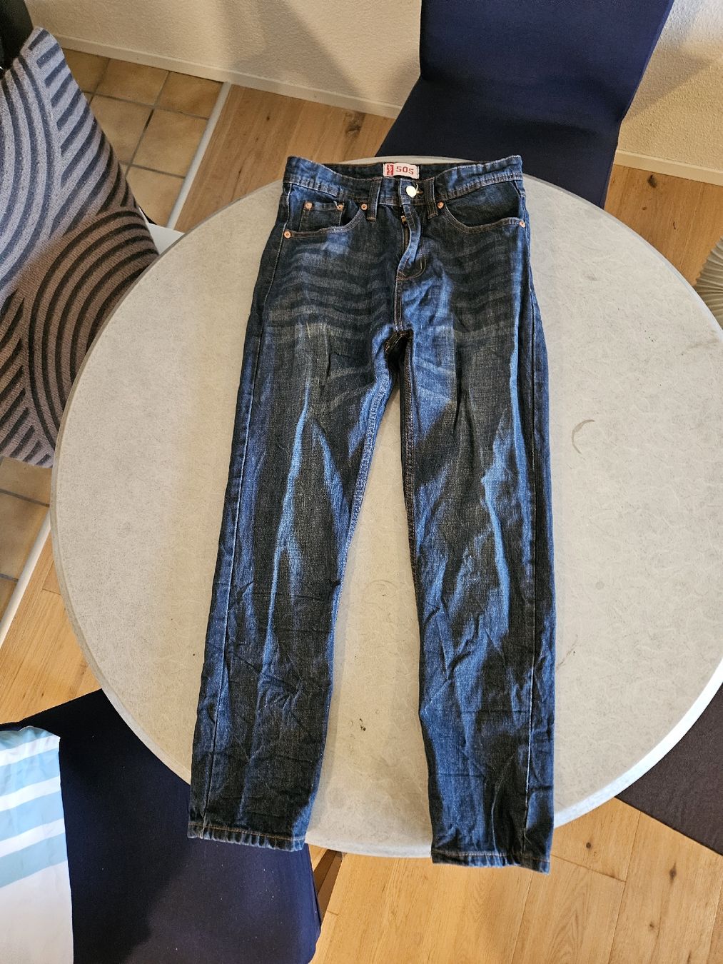 Jeans: Blaue Jeans Hosen, Grösse: 48 – Neu (gemäss Beschreibung) aus Besenbüren von ste_dh5c