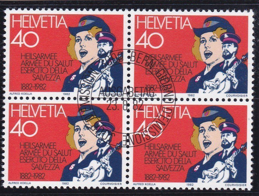 Tutti i francobolli: ET 4er Block Werbemarken 1982 – Nuovo (secondo la descrizione) da Schliern b. Köniz venduto da joni20 1