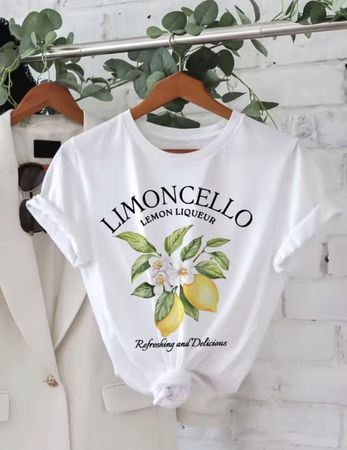 Limoncello T-Shirt - Sommerliches Shirt mit Zitronen-Motiv!