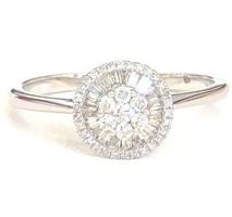 750 Weissgold Ring: 8.5mm, Diamanten zus. 0.24ct., 1.390 CHF