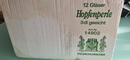12 Feldschloesschen Hopfenperle Glaeser 3dl ungebraucht