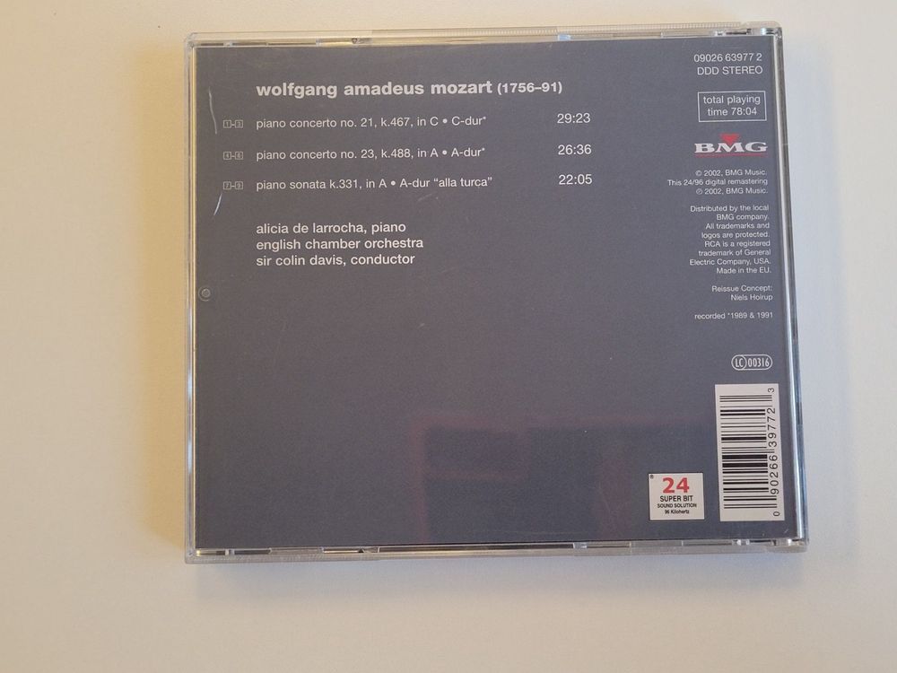 Mozart piano concertos nos. 21 & 23 F4 Kaufen auf Ricardo