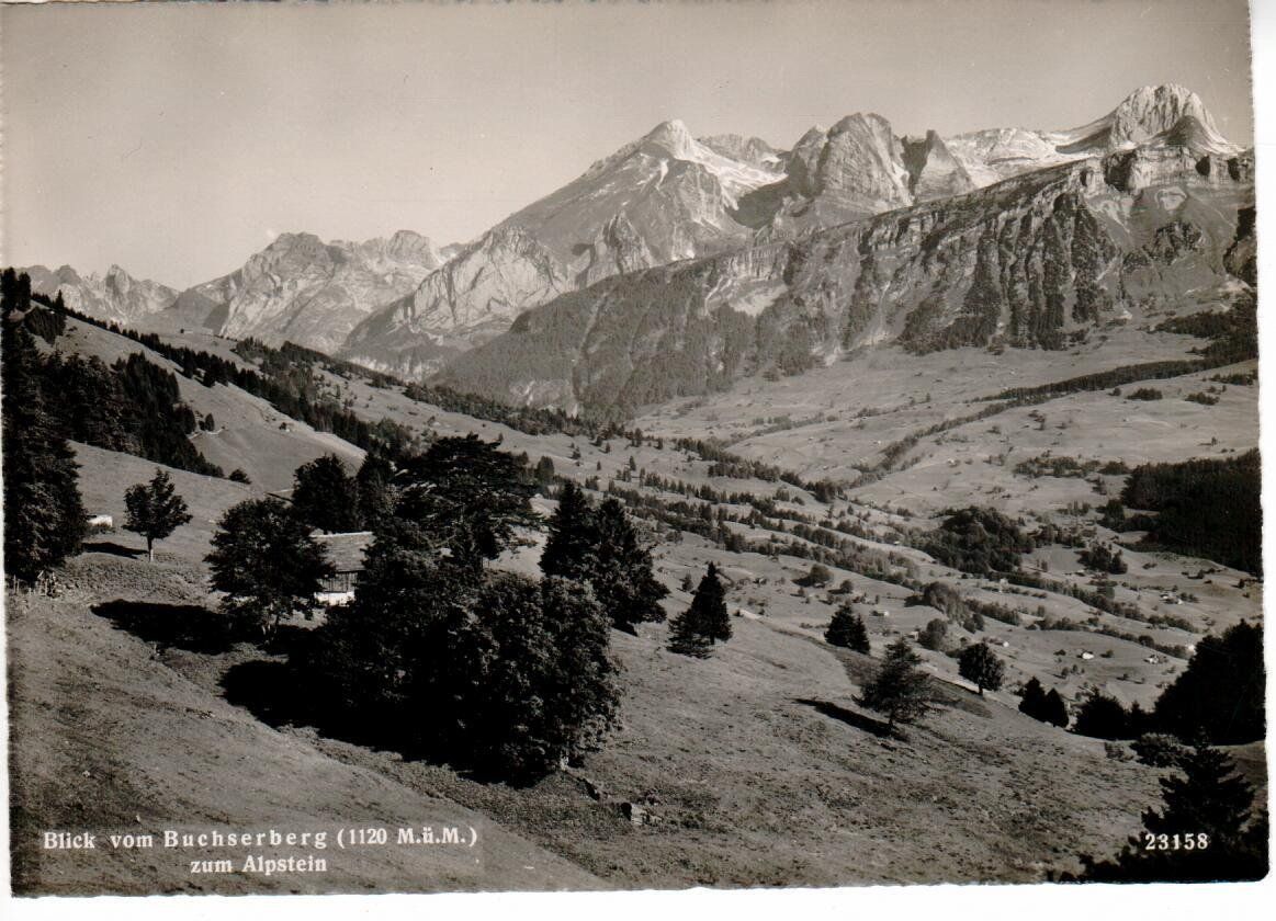 Cartoline postali: Blick vom Buchserberg SG – Usato da Wolhusen venduto da Curver9