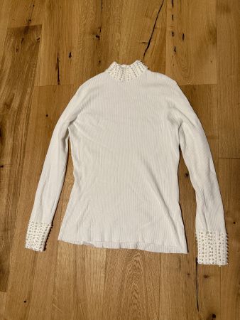 Pullover mit Perlen Grösse M