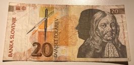 Solwenien 20 Tolarjev 1992 AA-Serie