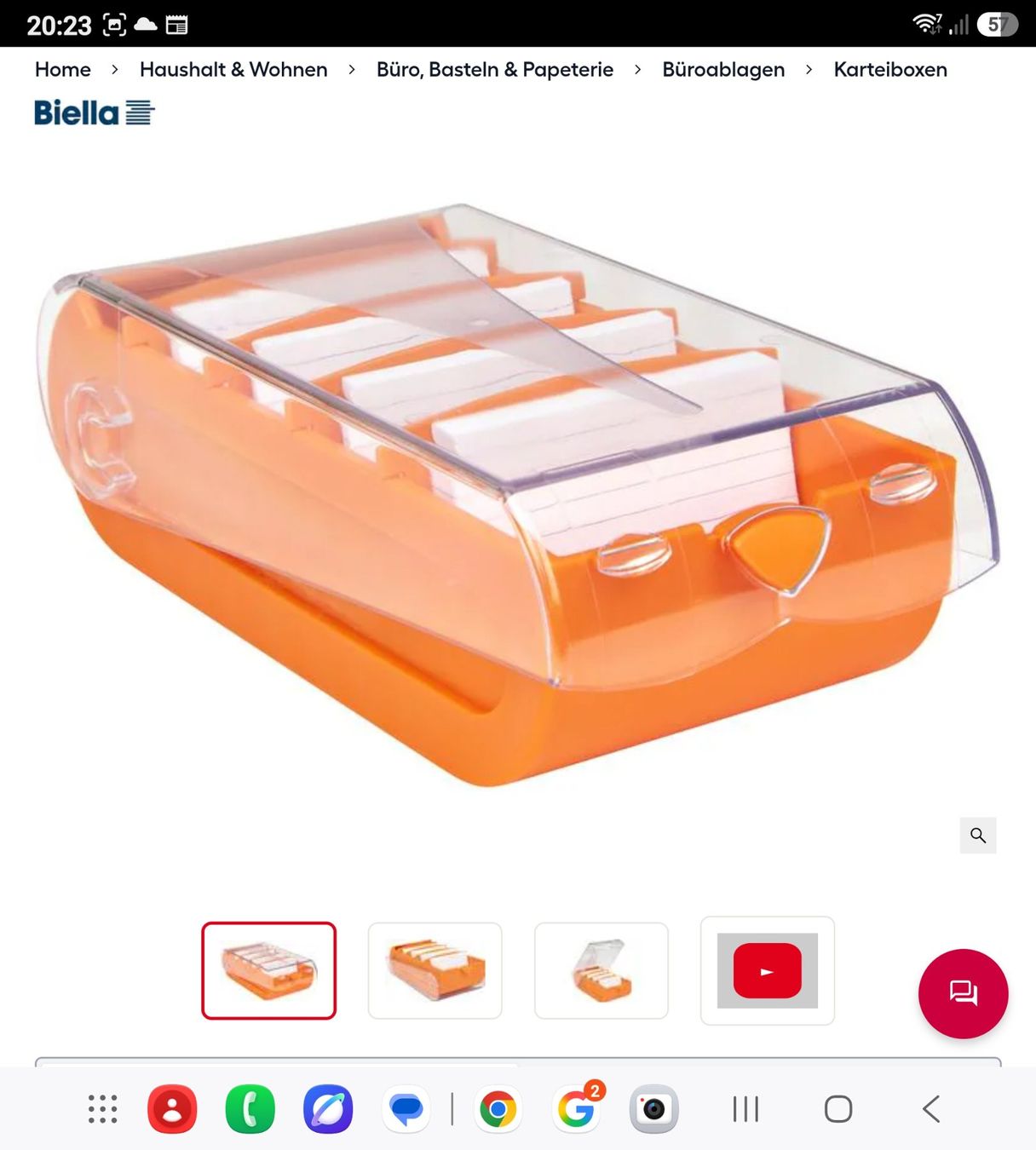 Sistemi di archiviazione: biella Karteibox Orange – Nuovo (secondo la descrizione) da Wikon venduto da _mc_speedy_ 2