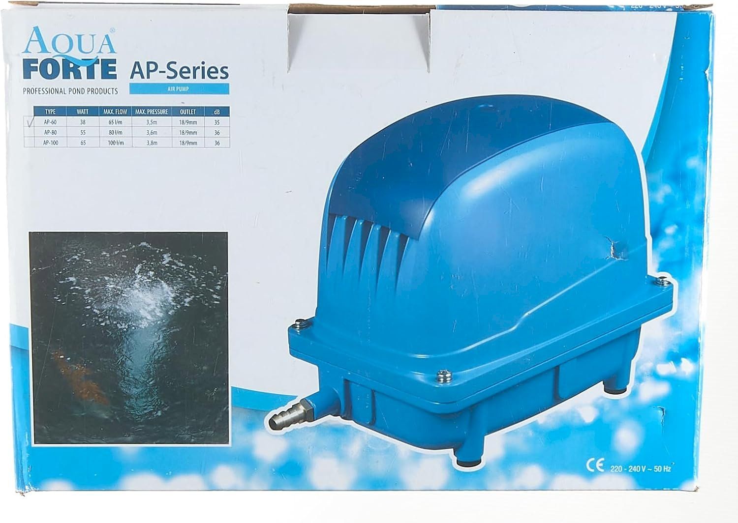 Teiche & Zierbrunnen: AquaForte Luftpumpe AP-60 – Neu und originalverpackt aus Bottighofen von zaap 8
