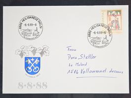 CL23 Enveloppe + Timbre Suisse 1988
