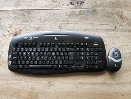 Logitech Set Tastatur & Maus kabellos, inklusive Receiver