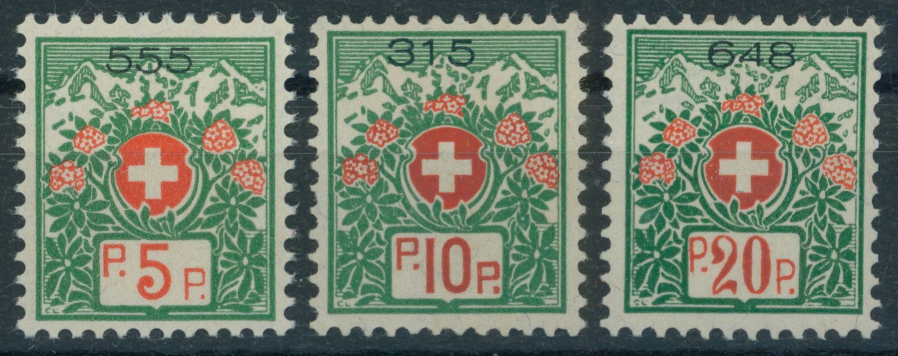 Alle Briefmarken: 1927 - Portofreiheitsmarken - postfrisch ** – Neu (gemäss Beschreibung) aus Schindellegi von leecollect