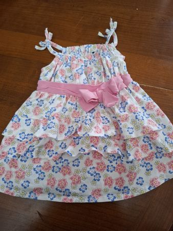 Vestito bimba floreale taglia 0/3 mesi 