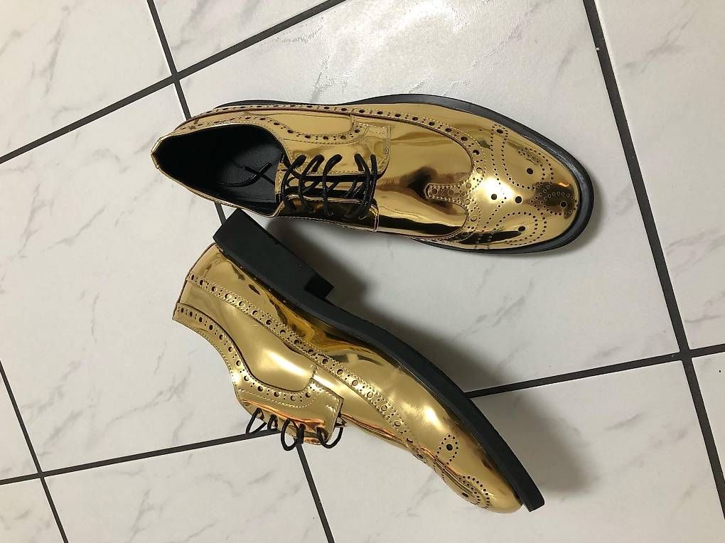Herrenschuhe: Edle GOLD Herren Schuhe in Gr.44 – Gebraucht aus Romanshorn von Domuz-Handel 2