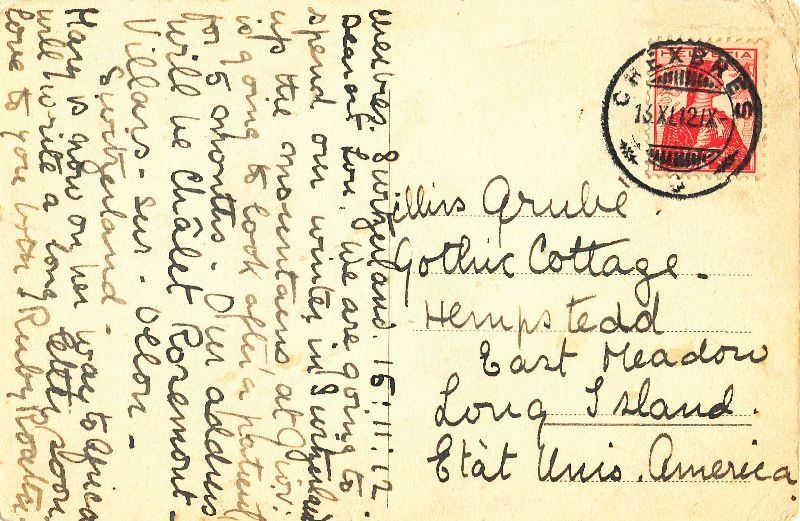 Cartoline postali: Chexbres - Vue générale + 1912 – Usato da Emmenbrücke venduto da teestube 1