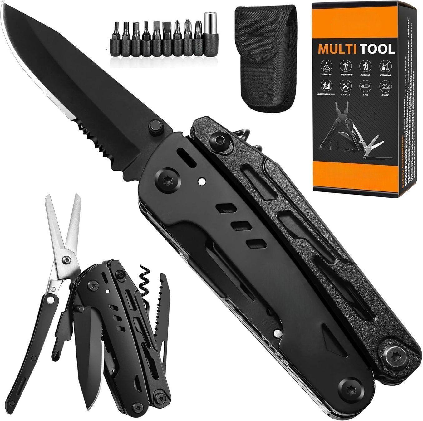 Tutti gli attrezzi: Multitool 18in1 Taschenmesser Zange Säge Schere mit Etui – Nuovo e nell'imballaggio originale da Zürich venduto da jasminleut