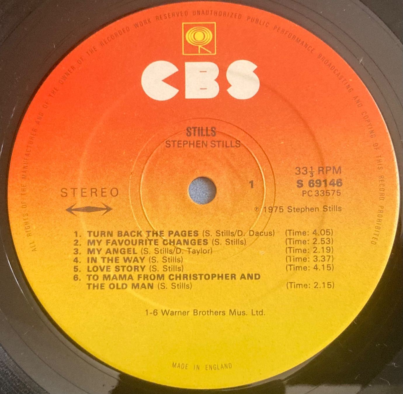 Dischi in vinile: STEPHEN STILLS - STILLS – Usato da Poliez-Pittet venduto da Newtown-Records 2