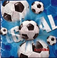 2 Servietten  Fussball Goal