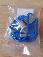 Thrillerpfeife Sportpfeife mit Kordel neu blau 5 x 2 x 1,8cm