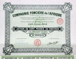 Compagnie Foncière de l'Afrique SA, Paris - 1928