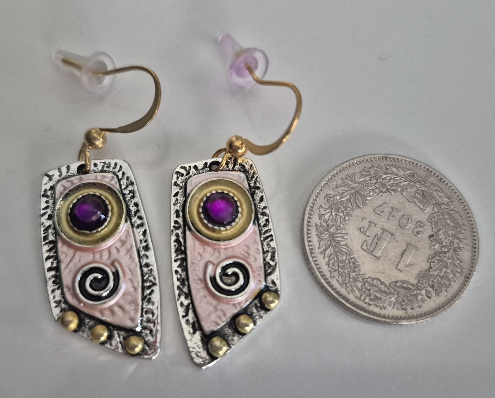 Orecchini pendenti & Orecchini a lobo: Orecchini donna geometrici spirale e nodo celtico 3 set – Nuovo (secondo la descrizione) da Giubiasco venduto da Stefaniav 6