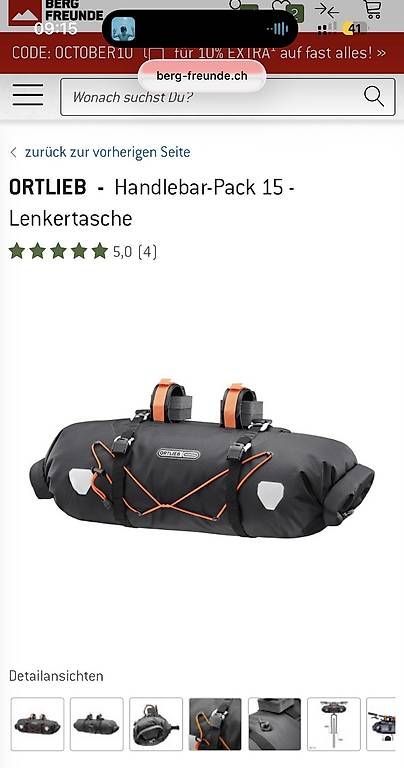 Taschen: 1x Gebrauchte Ortlieb Lenkertasche – Gebraucht aus Jona von Seraina_T 2