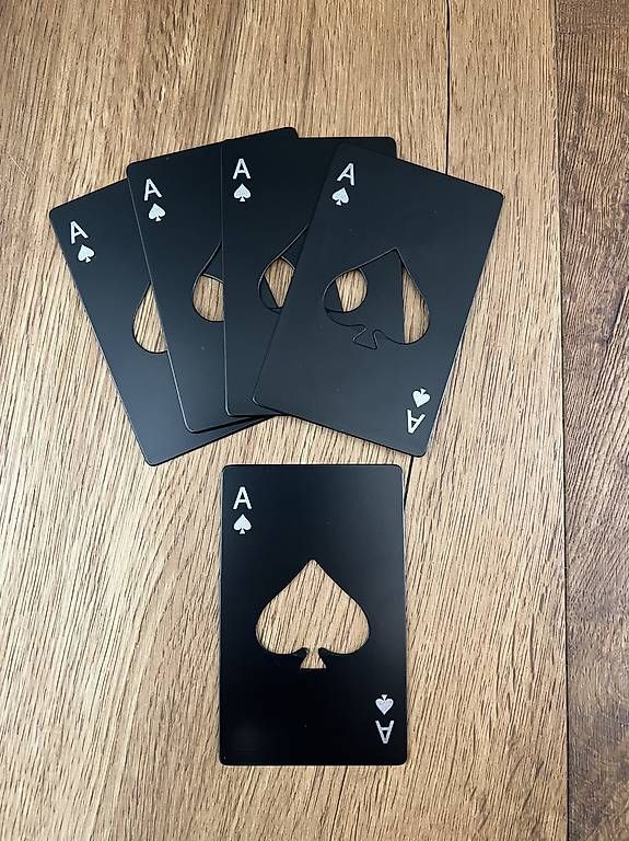 Elettrodomestici da cucina: Spielkarten Ass Pik  Flaschenöffner – Nuovo e nell'imballaggio originale da Frauenfeld venduto da nu_fe