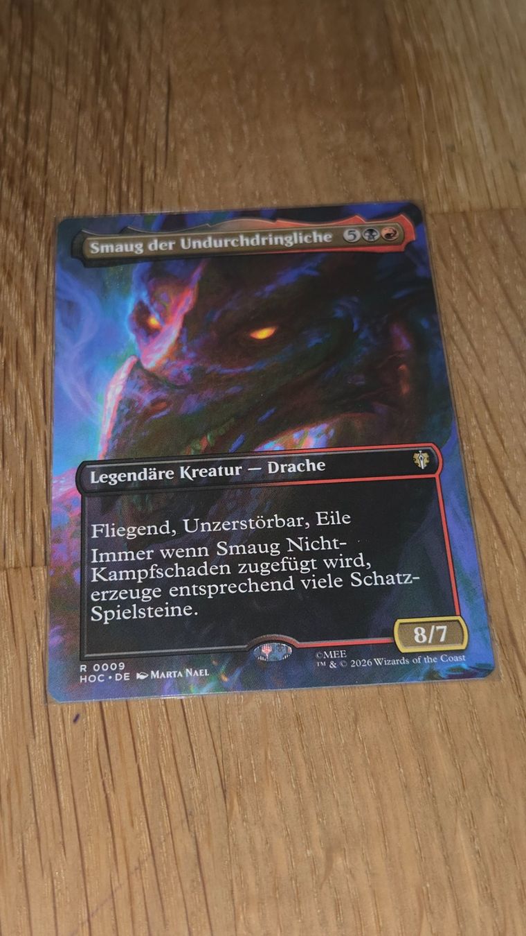 Magic The Gathering Carte collezionabili: Mtg Smaug der Undurchdringliche, Borderless DE – Nuovo (secondo la descrizione) da Buchs SG venduto da Cheguevara33 1