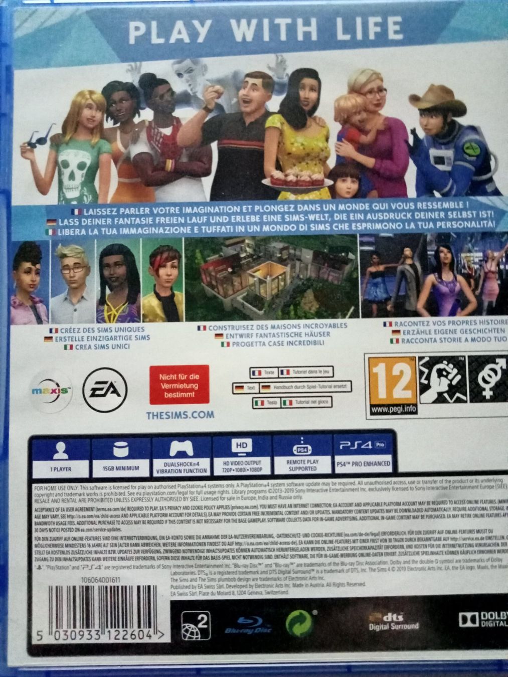 Sony Giochi: The Sims 4 PS4 Spiel gebraucht – Usato da Oberurnen venduto da simgug 1
