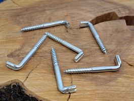 6 Fenster Kloben / Fang Haken Schrauben (LOT2170#FBS2)
