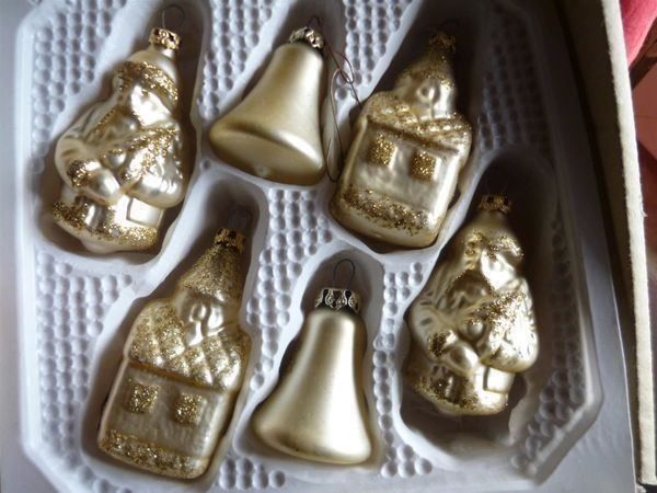Tutte le decorazioni: 6 Weihnachtskugeln Christbaumschmuck  Weihnachtsmann Advent – Usato da Luzern venduto da Weihnachtsschmuck 5