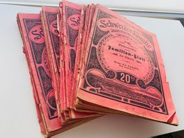 Lot 32 x alte Zeitschriften 1910 -1912 CH Schweizer Familie