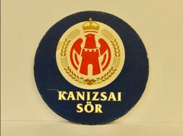 Bierdeckel KANIZSAI SÖR UNGARN Bier Untersetzer Vintage