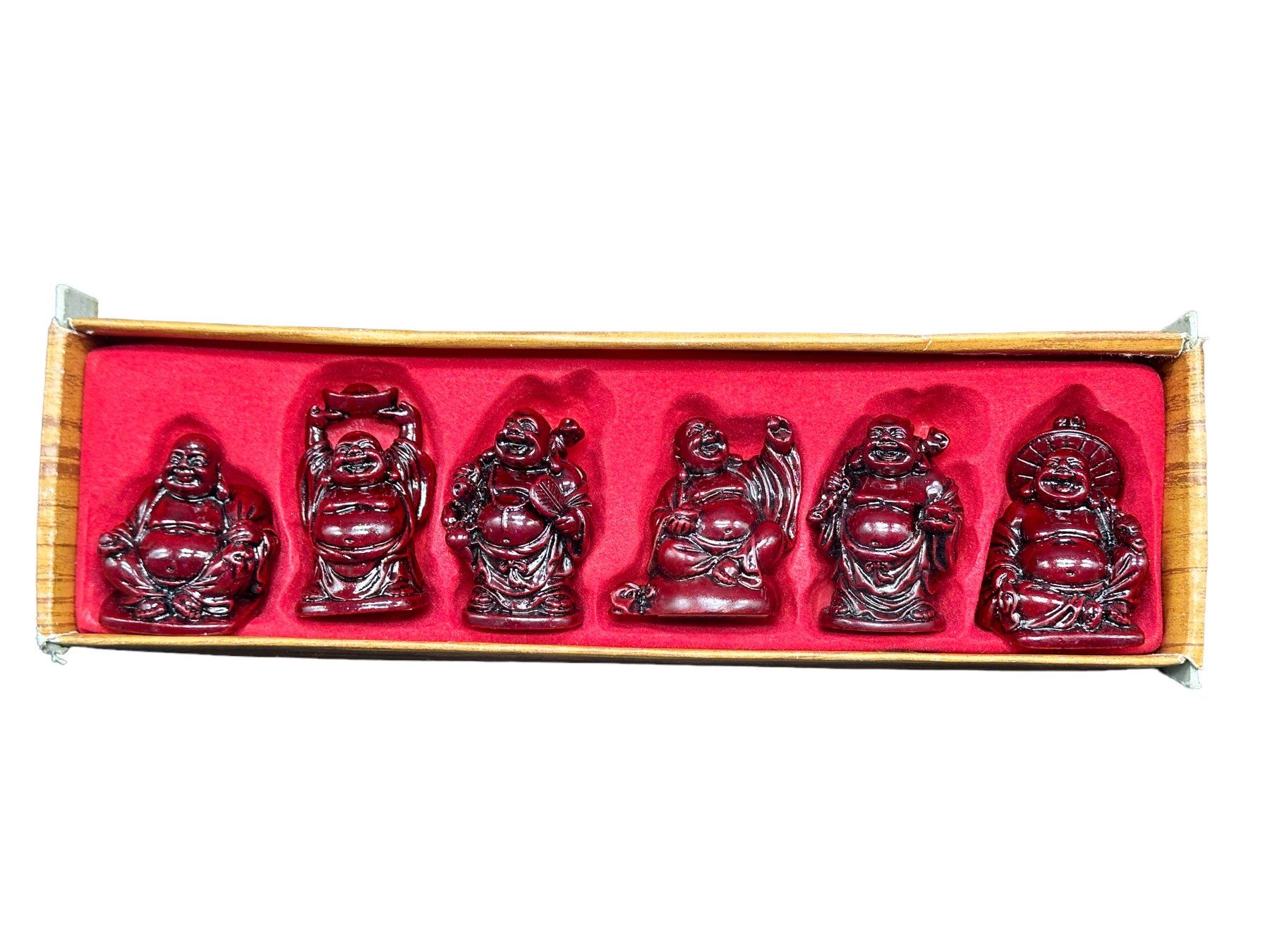 Skulpturen & Statuen: Ensemble six statuettes résine représentant le Bouddha rieur – Gebraucht aus Morges von objetsdepoque 7
