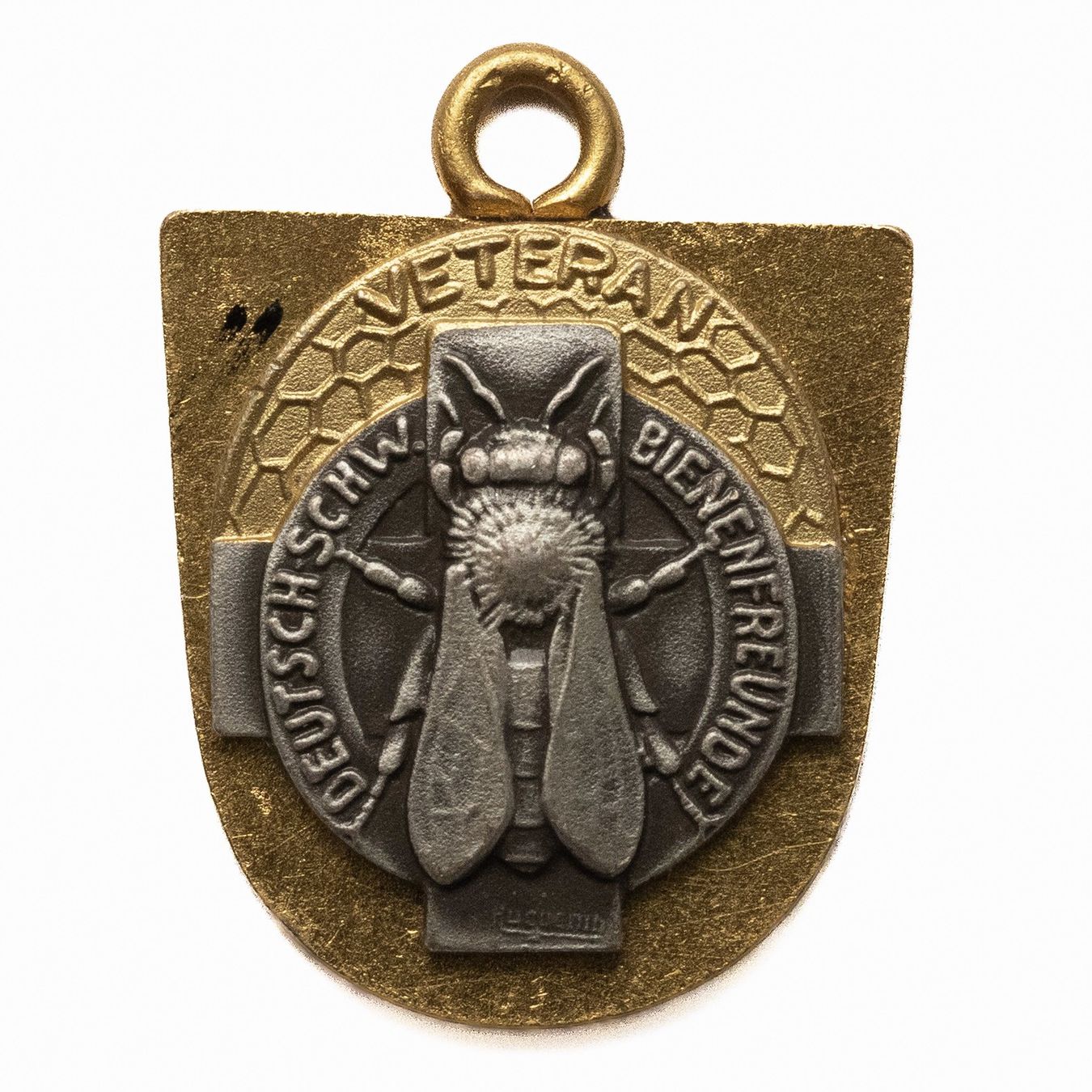 Placchette & Badge: Pin Bienenfreunde Veteran Abzeichen St. Moritz – Usato da Rotkreuz venduto da Swiss-Coins 1
